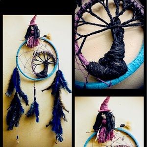 Crescent Moon Witch Dream Catcher
